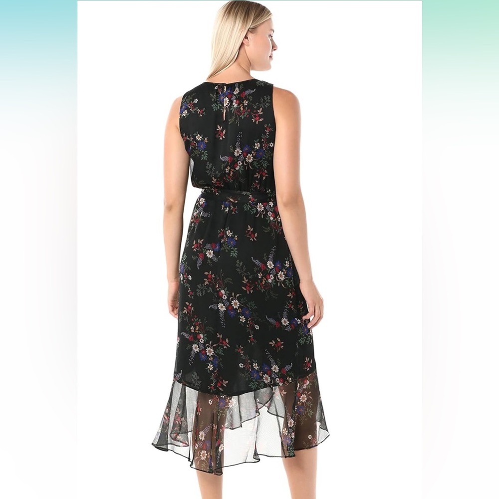 Vince Camuto Dress Black Floral Size 4